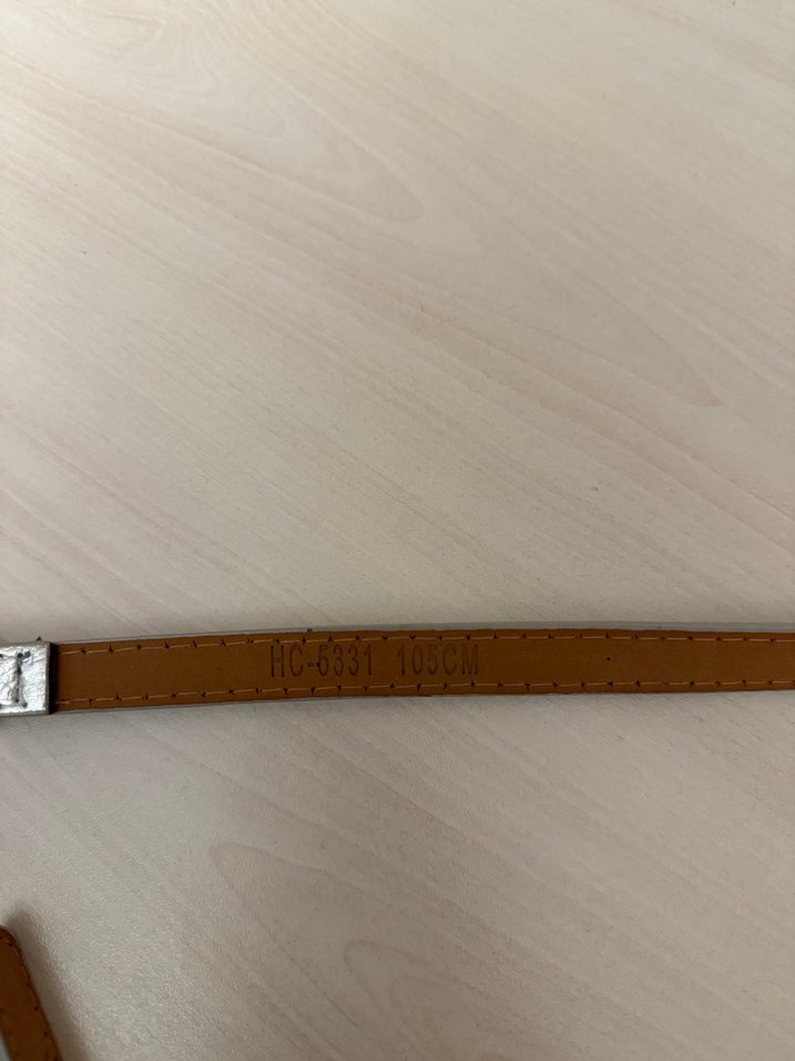 Gri Deri Tokalı Kemer - Görsel 4