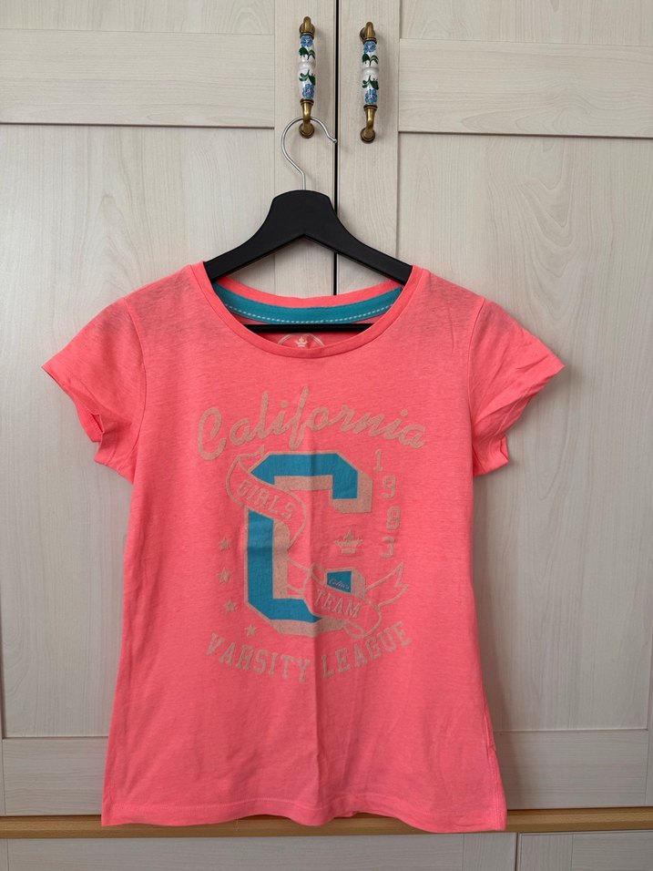 Pembe Baskılı Kız Çocuk Tişörtü - Görsel 2