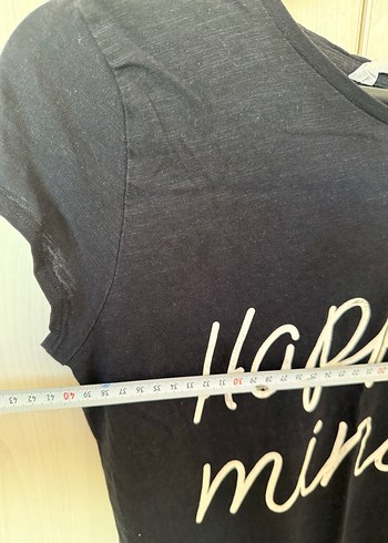 Siyah Baskılı Kısa Kollu Kız çocuk Tişört - Görsel 3