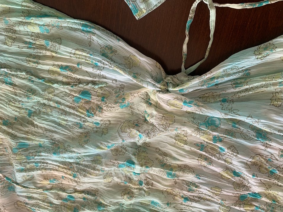 Vintage Bohem Uzun şile bezi plaj elbisesi - Görsel 2