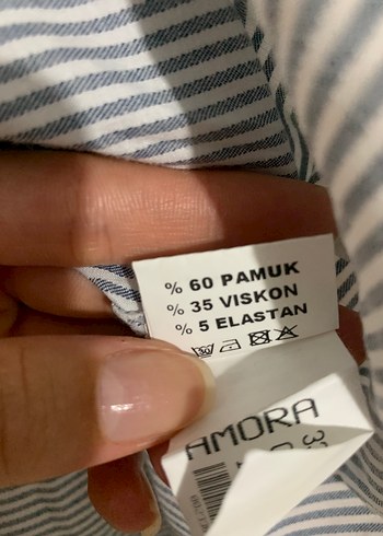 Diğer Düğmeli Çizgili Mini Etek