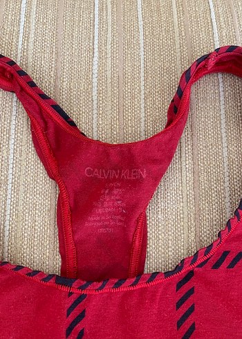 Calvin Klein Calvin Klein Kırmızı Baskılı Spor Sütyeni
