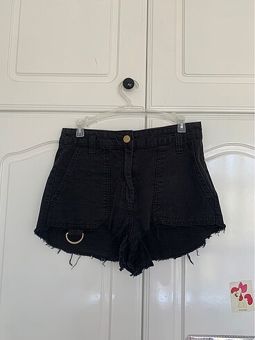 Bershka siyah kot şort