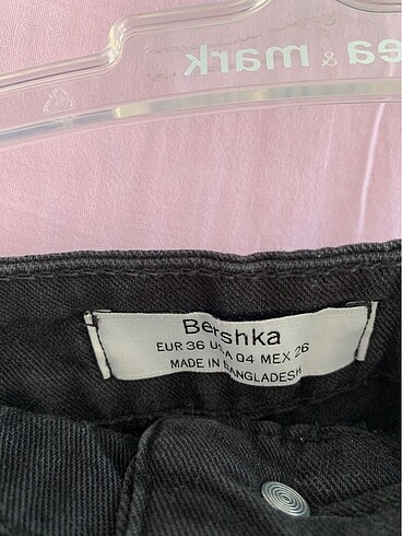 s Beden siyah Renk Bershka siyah kot şort