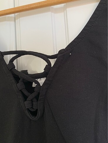 H&M H&M divided siyah askılı body