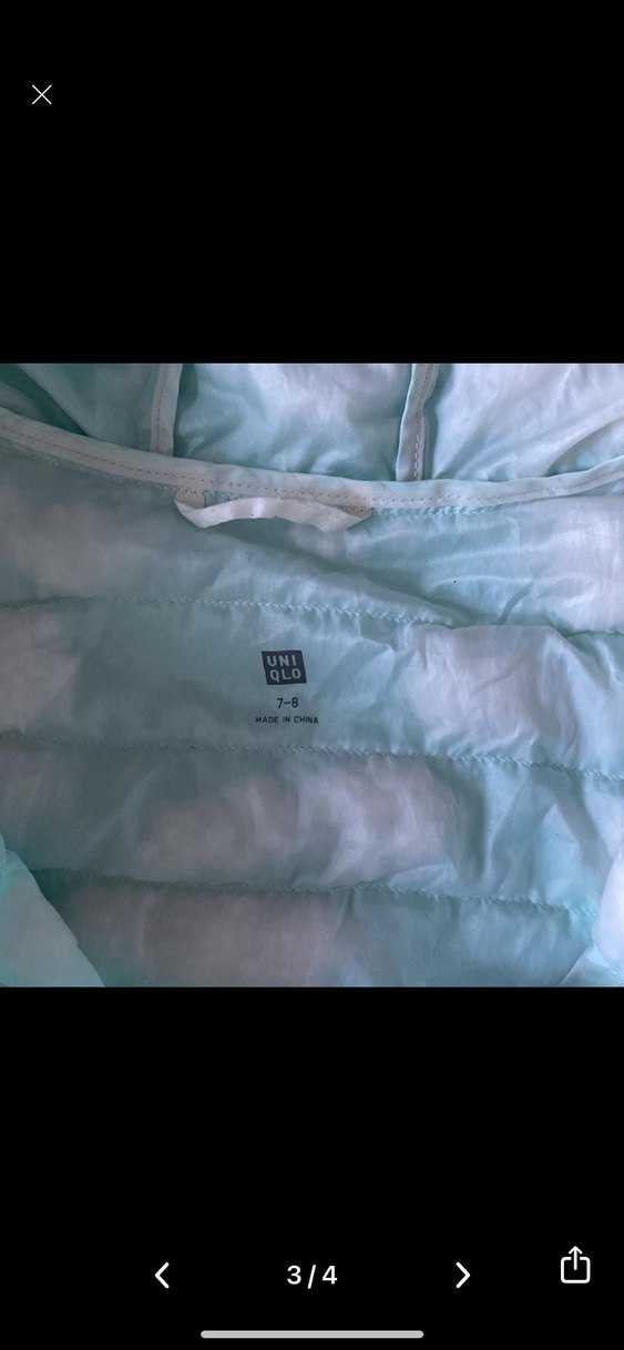 Kız Çocuk Kapüşonlu Turkuaz Yelek - Görsel 3