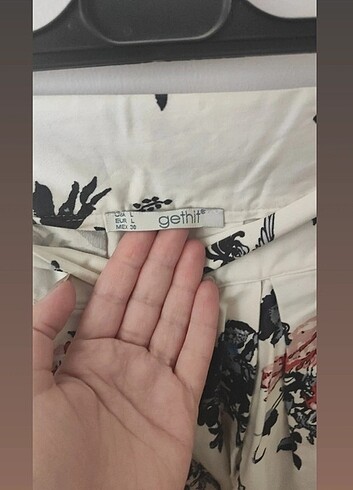 l Beden çeşitli Renk Çiçekli midi etek