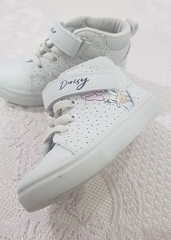 Beyaz Minnie Baskılı Kız Çocuk Spor Ayakkabı - Görsel 4