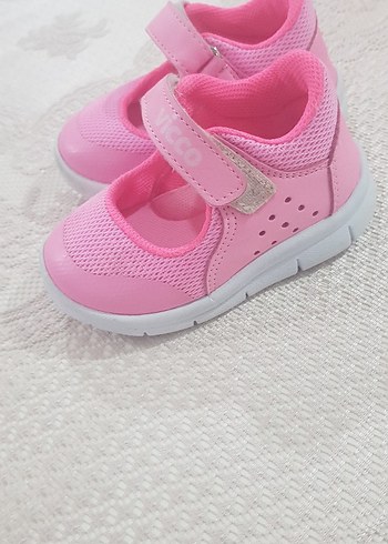 Kız Çocuk Pembe Cırt Cırtlı Spor Ayakkabı - Görsel 4