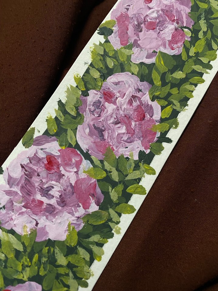 Çiçek Desenli Kitap Ayracı - Görsel 3