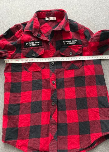 Kareli Kırmızı Erkek Çocuk Gömlek - Görsel 3