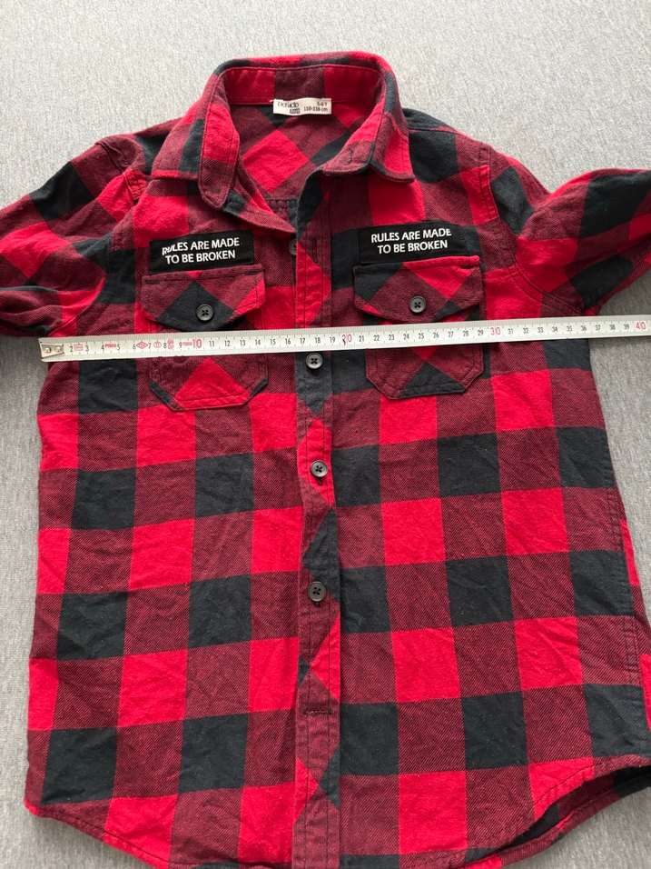 Kareli Kırmızı Erkek Çocuk Gömlek - Görsel 3