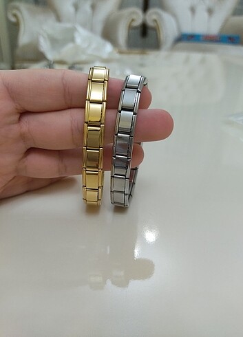  Beden gri Renk İtalyan Charm Bileklik 