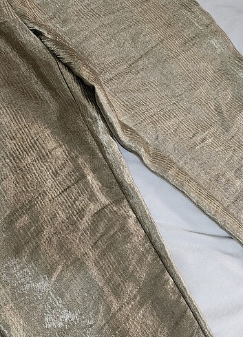 s Beden altın Renk Gold pantalon