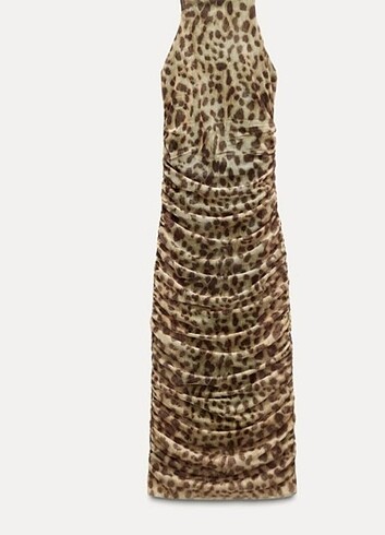 Zara Leoparlı Elbise