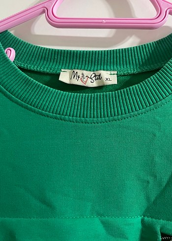 Yeşil Fermuarlı Uzun Kollu Salaş Tunik - Görsel 3