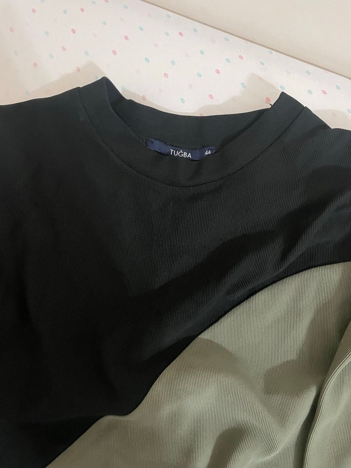 Gri Siyah Renk Bloklu Kadın İkili Takım - Görsel 3