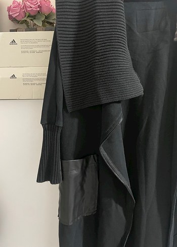 Siyah Uzun Salaş Kadın Hırka - Görsel 2