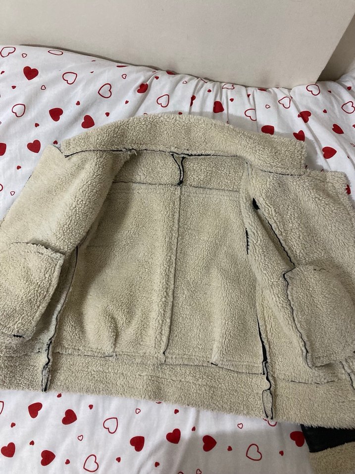 Kürklü Siyah Deri Ceket - Görsel 5