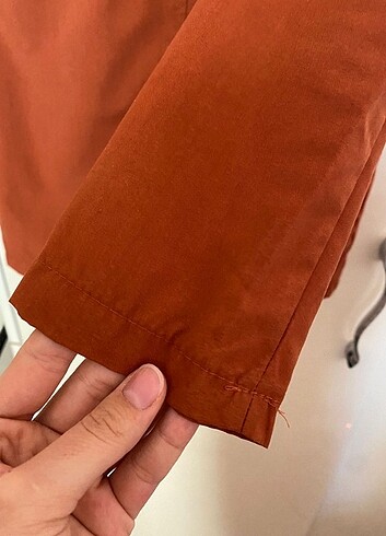 Mango Kiremit rengi Kısa trençkot