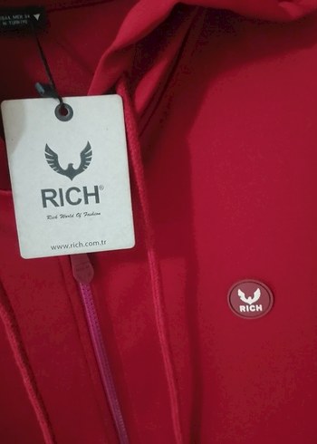 RİCH Fermuarlı Kapüşonlu Sweatshirt L - Görsel 7