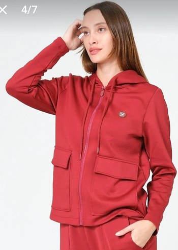 RİCH Fermuarlı Kapüşonlu Sweatshirt L - Görsel 3