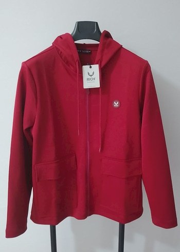 RİCH Fermuarlı Kapüşonlu Sweatshirt L - Görsel 6
