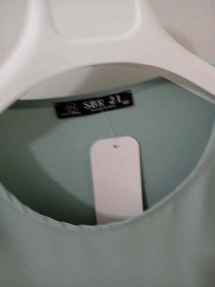 Yeşil Drapeli Kadın Bluz - Görsel 4