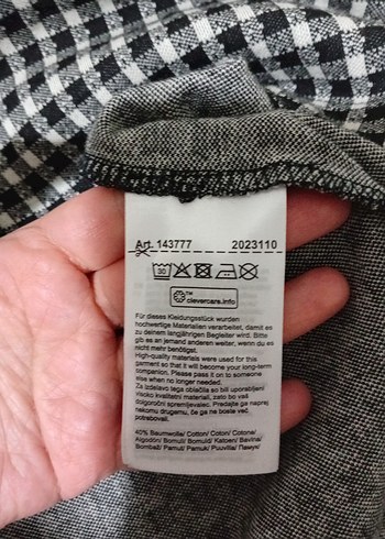 Uzun Kollu Gri Kareli Midi Elbise 42_44 - Görsel 9