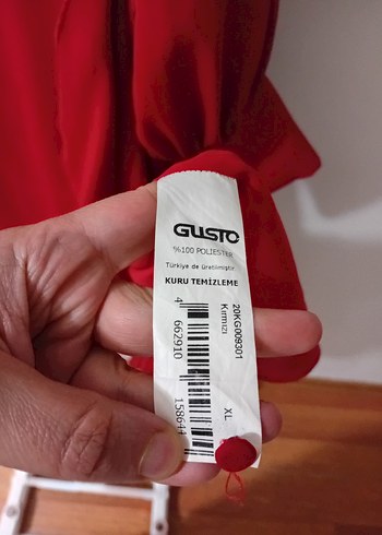 GUSTO KREP ŞİFON ELBİSE 42_44 - Görsel 4