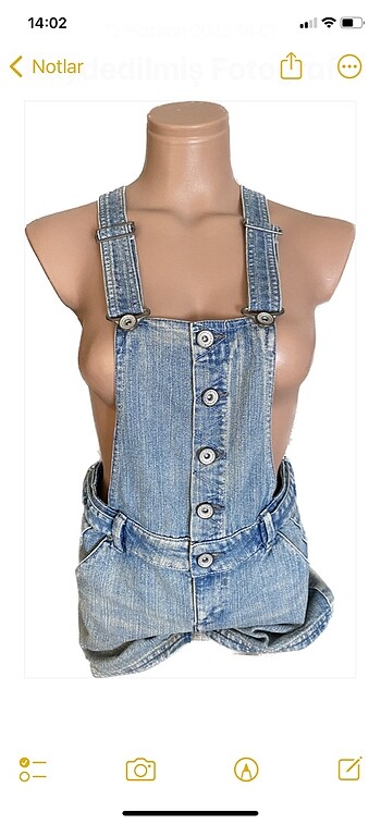 XSIDE JEAN ŞORT TULUM/SALOPET 9-10 yaş