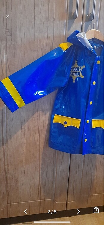 24-36 Ay Beden mavi Renk Puddle Patrol Yağmurluk