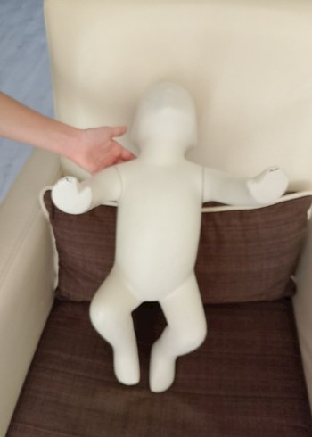  Beden Beyaz kaliteli polyester vitrin manken bebek