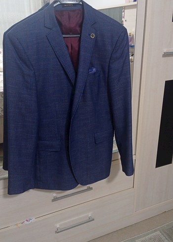 Mavi Modern Klasik Erkek Takım Ceketi - Görsel 2