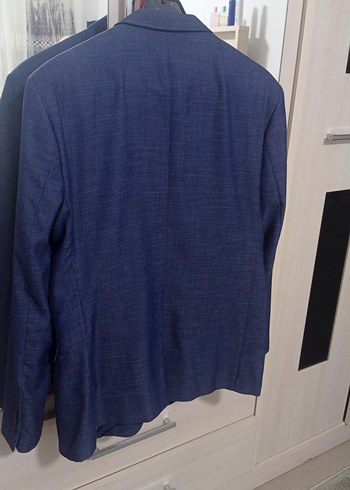 Mavi Modern Klasik Erkek Takım Ceketi - Görsel 4