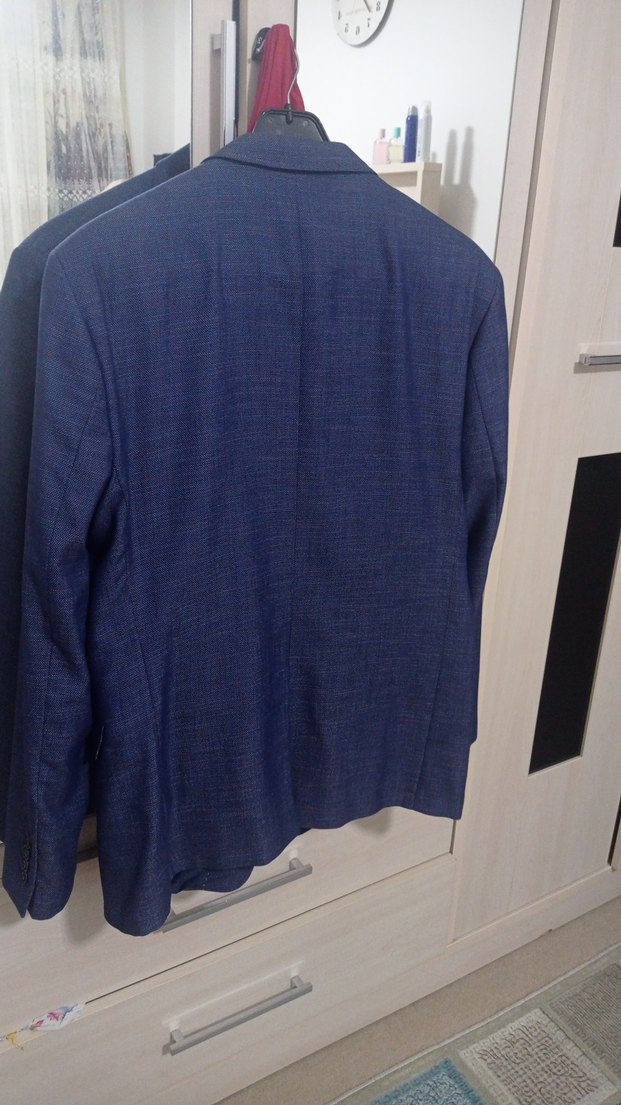 Mavi Modern Klasik Erkek Takım Ceketi - Görsel 4