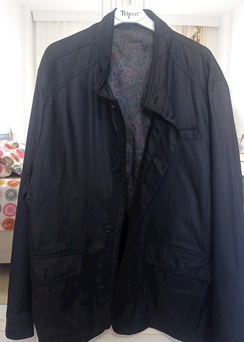 Erkek Siyah Düğmeli Mevsimlik Ceket - Görsel 2