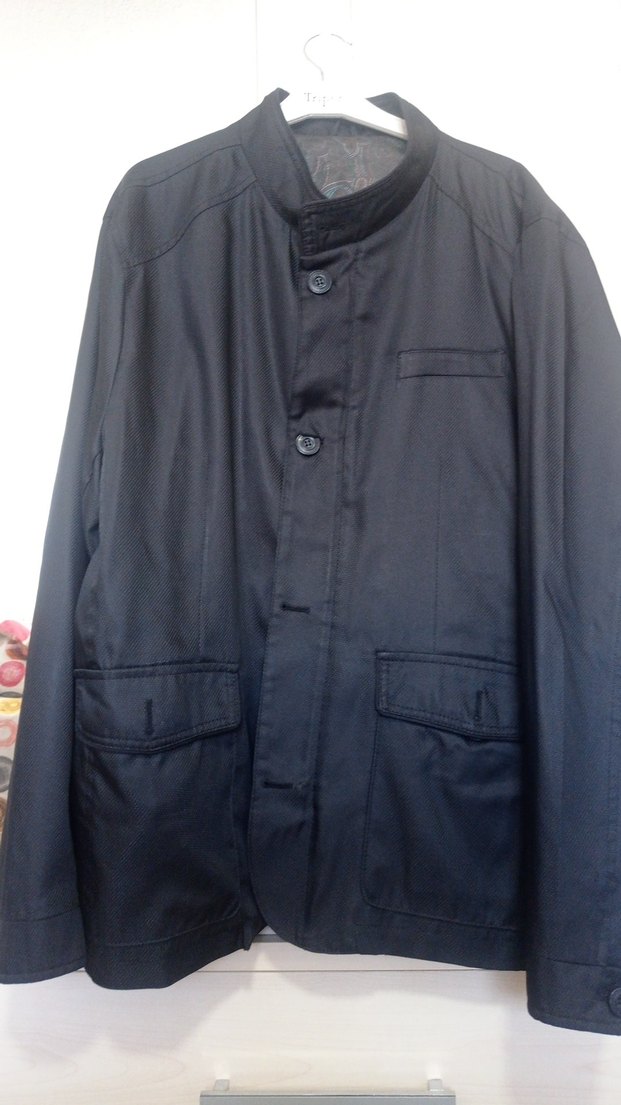 Erkek Siyah Düğmeli Mevsimlik Ceket - Görsel 5