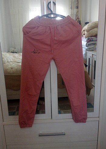 Kız çocuk pudra Pembe Rahat Kesim  Eşofman - Görsel 3