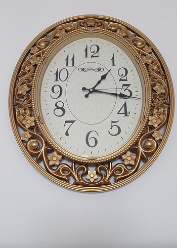 Altın Renkli Dekoratif Duvar Saati - Görsel 2