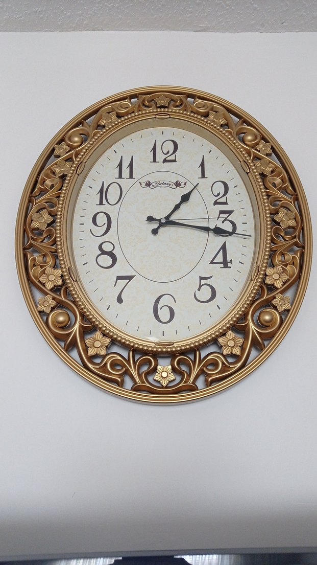 Altın Renkli Dekoratif Duvar Saati - Görsel 2