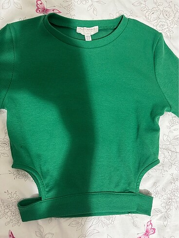 s Beden yeşil Renk Pull&Bear crop üst yeşil