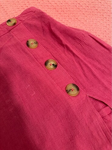 s Beden BERSHKA midi pembe etek