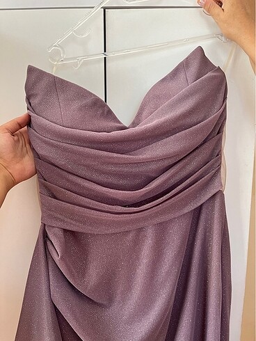 Strapless elbise