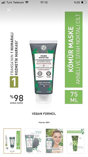 Yves Rocher Kil Maskesi