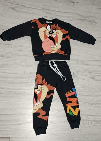 H&M Tazmanya Canavarı baskılı Erkek Çocuk Eşofman Takımı