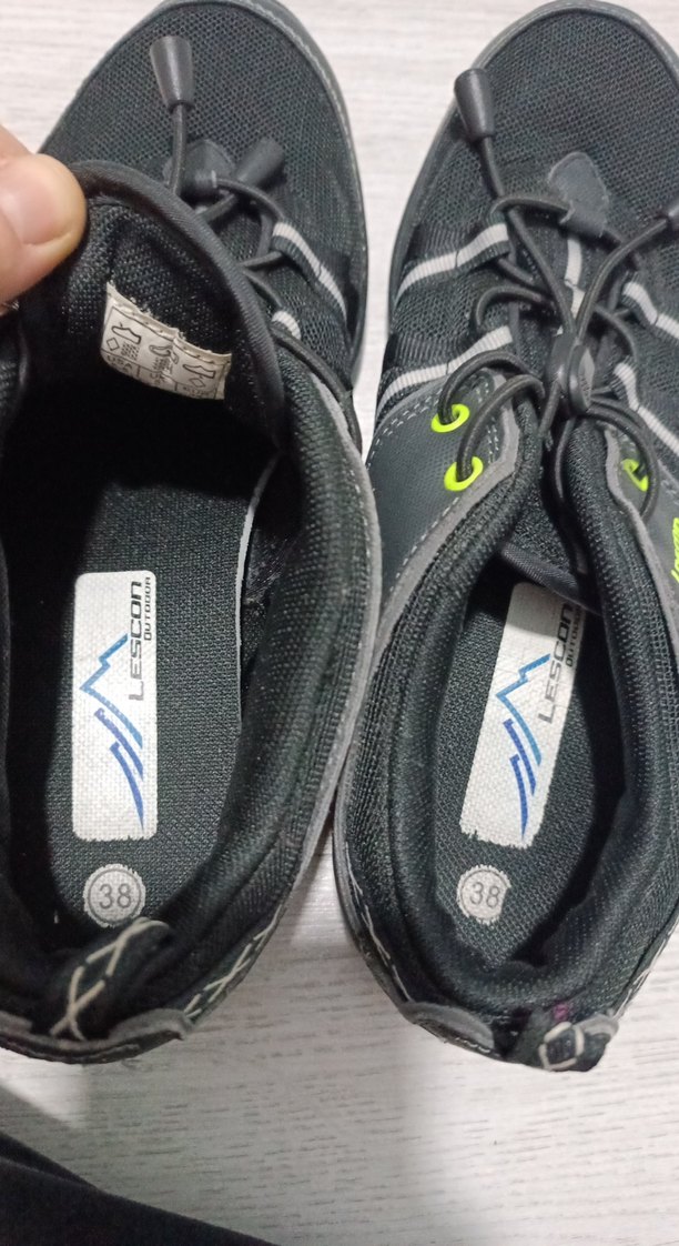 Lescon Siyah Spor Ayakkabı Velcro Bağcıklı - Görsel 5