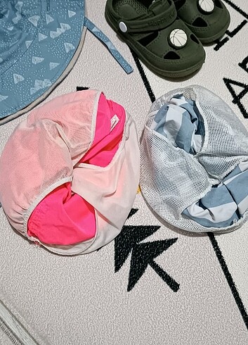 Erkek çocuk Deniz şortu ve şapka terlik - Görsel 7