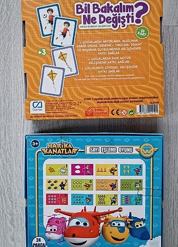 Beden Renk Kutu oyunları 4 Adet Bil Bakalım Ne Değişti, Sağlıklı Besinler,