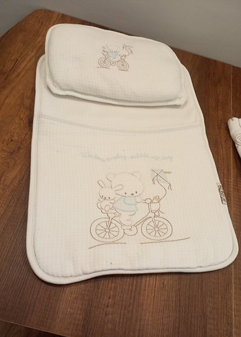 Nakışlı Beyaz Bebek Uyku Seti - Görsel 2